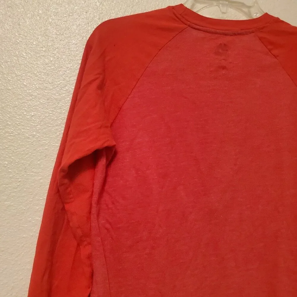 Majestic Los Angeles Angels MLB Youth L 14/16 Red 3/4 Sleeve Raglan T-Shirt - Picture 9 of 12